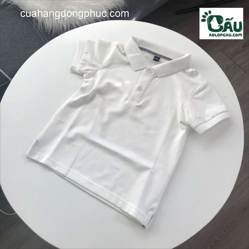 Áo thun Polo GẤU 194 viền phối Unisex vải cá sấu Poly co dãn 4 chiều dày dặn form gerular fit