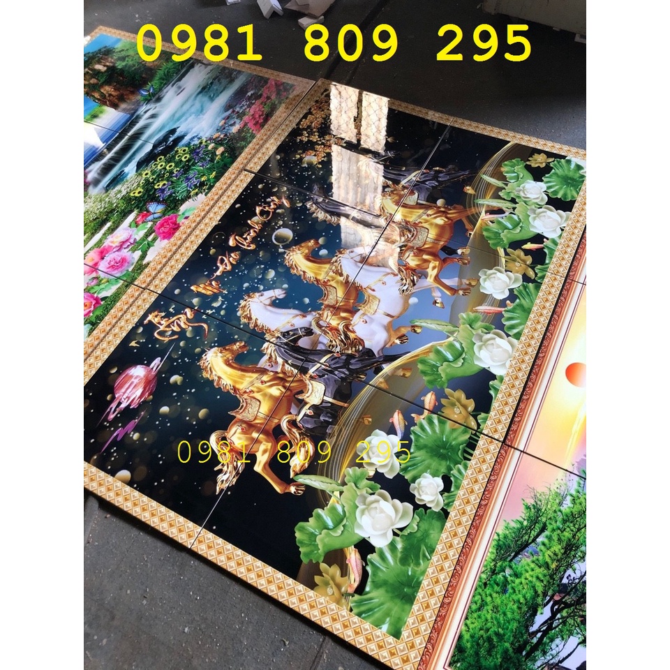 Mẫu tranh gạch 3d bát mã, ngựa GF8
