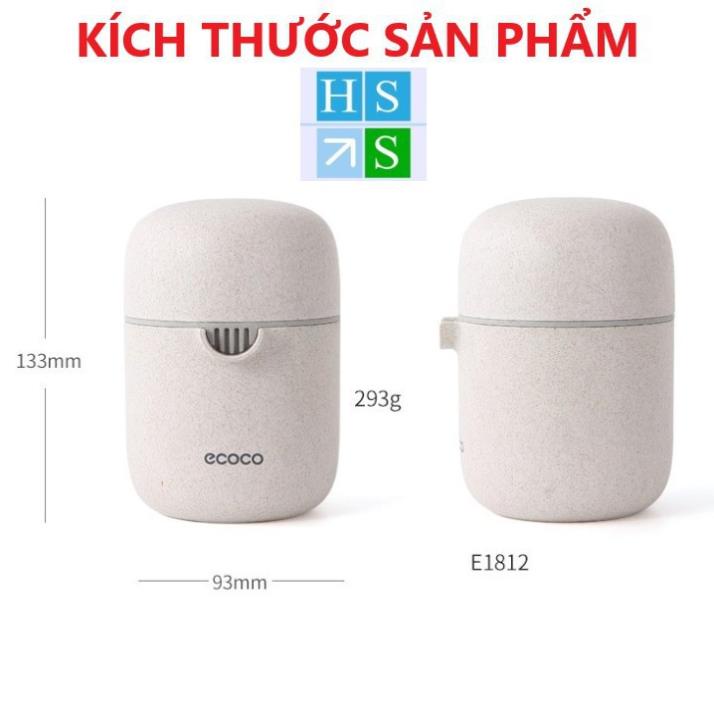 Bộ vắt cam ECOCO cao cấp dụng cụ VẮT cam kiêm ÉP hoa quả trái cây 2 in 1 tiện lợi chất liệu nhựa LÚA MẠCH an toàn