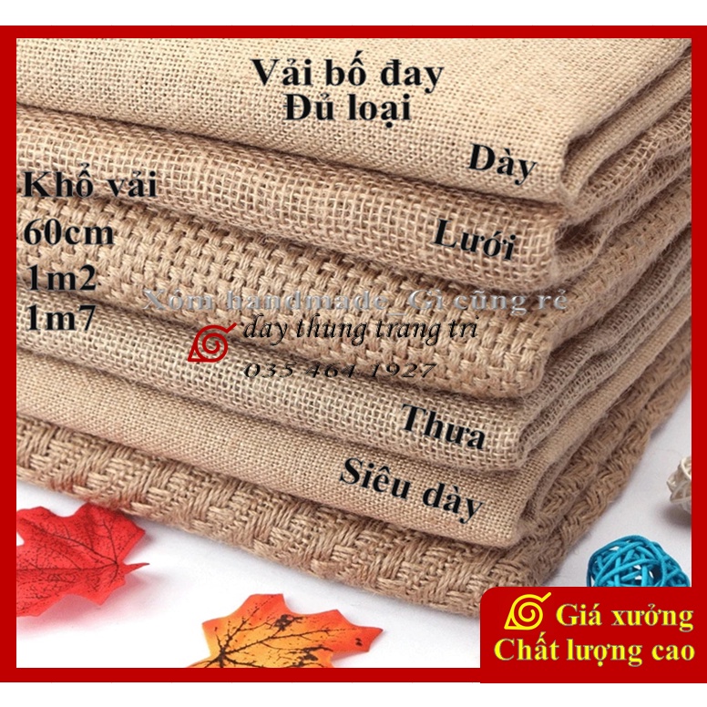 Vải bố, vải bố thô, vải bố đay, làm trang trí, phông nền chụp ảnh, rèm cửa, handmade, decor, trải bàn