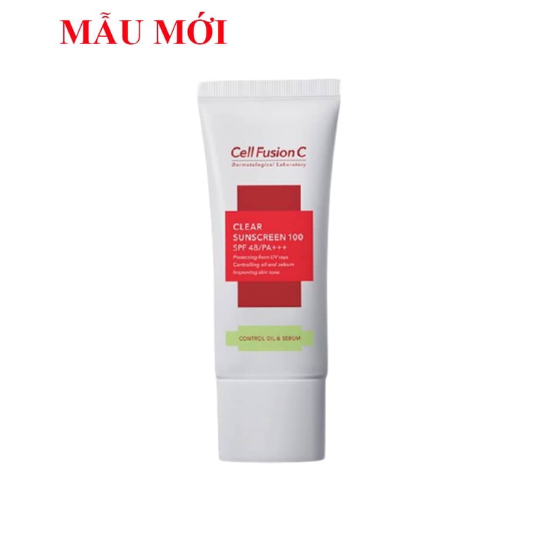 Kem Chống Nắng Cell Fusion C Clear Sunscreen 100 SPF 48/PA+++ 50ml Kiểm Soát Dầu và Nhờn