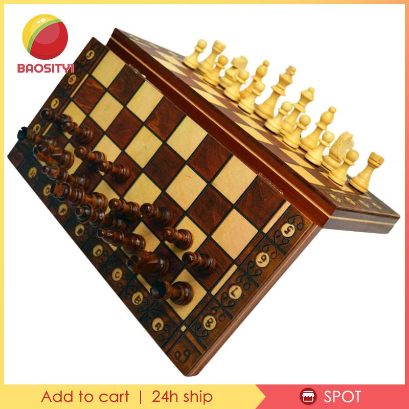 Bộ Cờ Vua Bằng Gỗ Có Nam Châm Hít 29x29cm