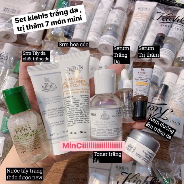 Set Kiehl’s mini trắng da, mờ thâm