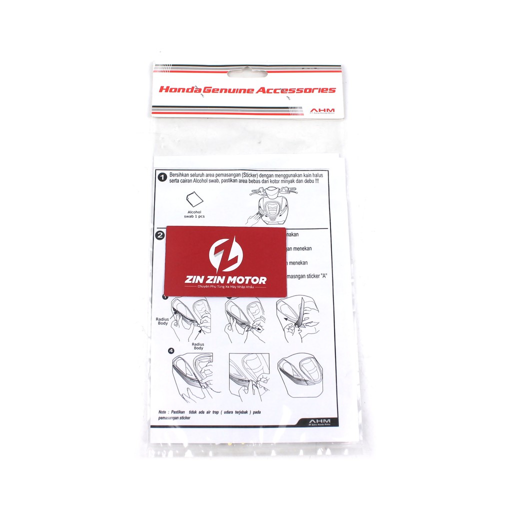 Phụ Kiện Dán Xi Nhan Đen - Genio - ZIN ZIN MOTOR
