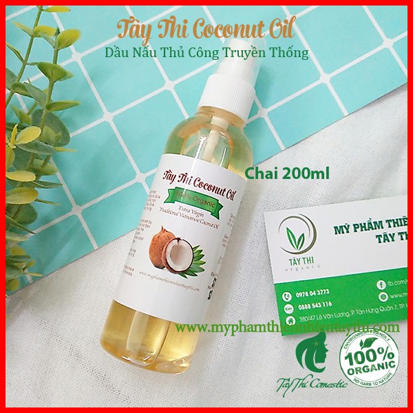 Dầu Dừa Nấu Thủ Công Tây Thi Chai 200ml