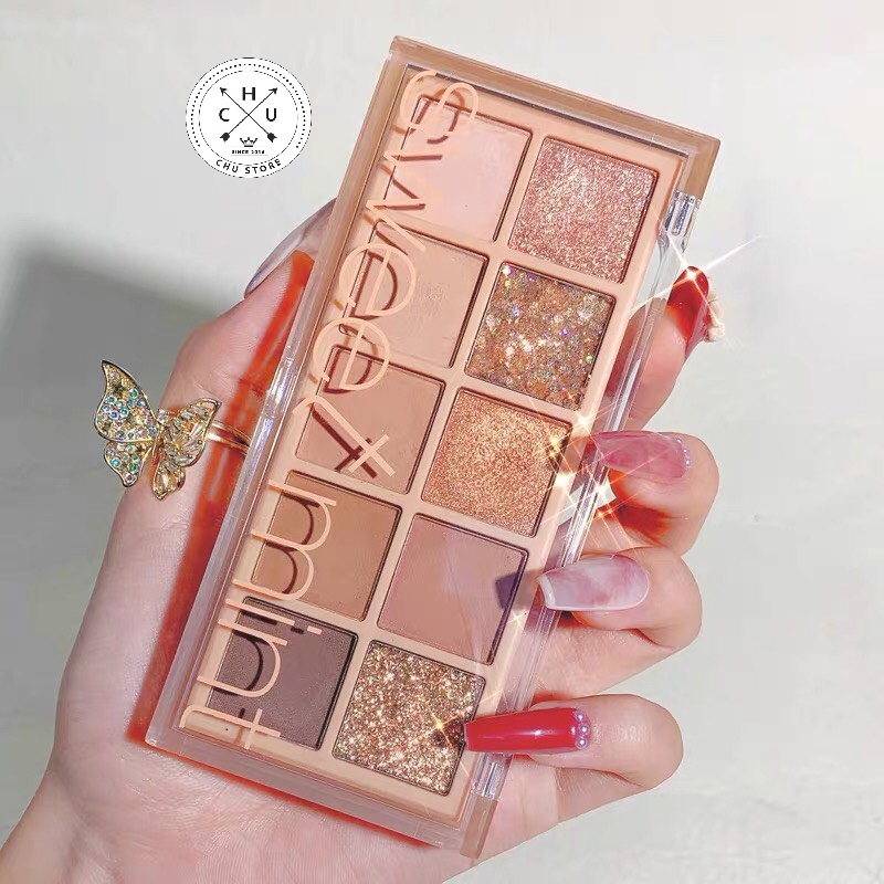 (Bán Buôn Sỉ) Bảng Phấn Mắt Nhũ Lì 10 Ô Sweet Mint Trang Điểm Thời Trang P55