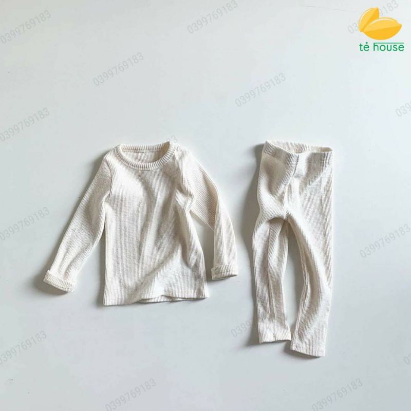 bộ thun gân thu đông ôm sát