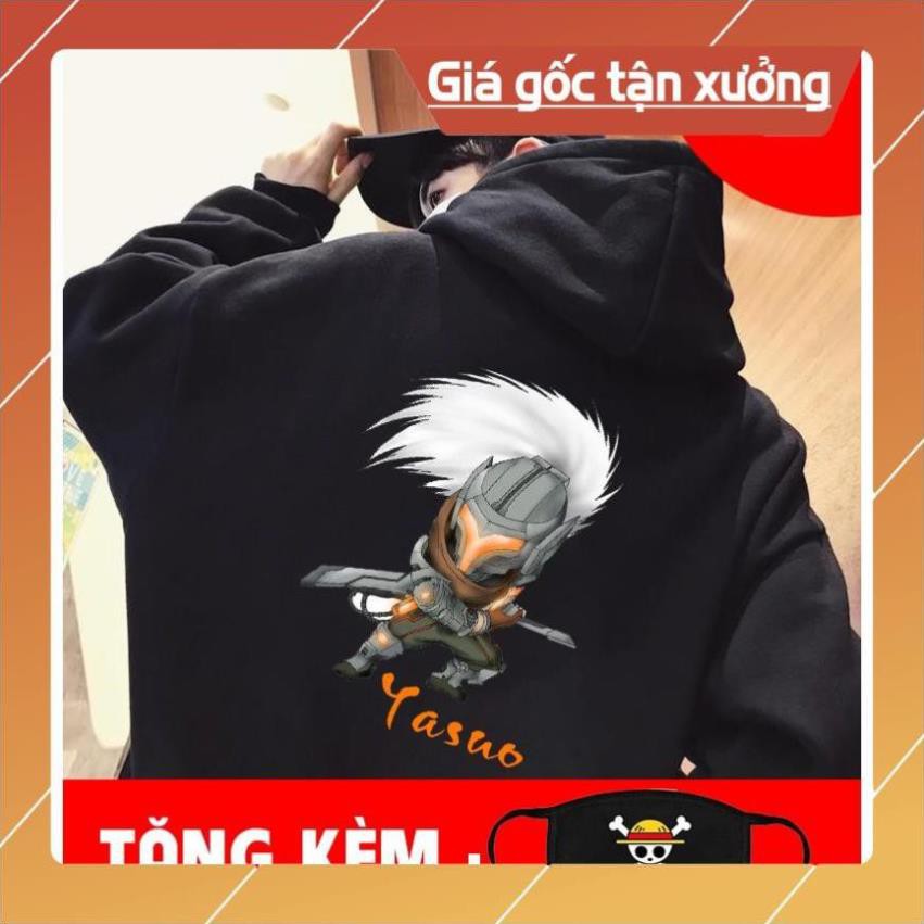 SP HOT -  [SALE GIÁ GỐC] [HOT] Áo khoác nỉ Yasuo - áo in hình lol giá siêu rẻ nhất vịnh bắc bộ  / aogamechat