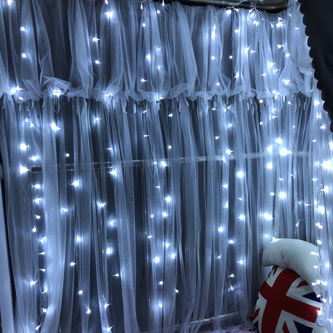 Đèn led dạng lưới chống nước trang trí studio, homestay, cửa sổ, ban công 2x2m 3x3m