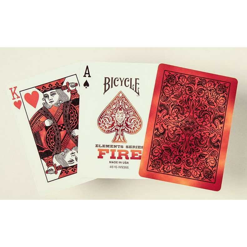 Bộ Bài Bicycle Fire Elements Playing Cards, Bộ Bài Bicycle Lửa Nguyên Tố, Thẻ Sưu Tập USPCC, Trò Chơi Thẻ Ma Thuật, Đạo Cụ Ảo Thuật Cho Nhà Ảo Thuật