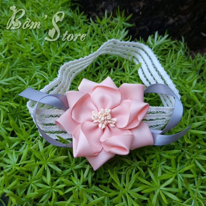 Băng Đô Handmade Kết Hoa Gân Cho Bé