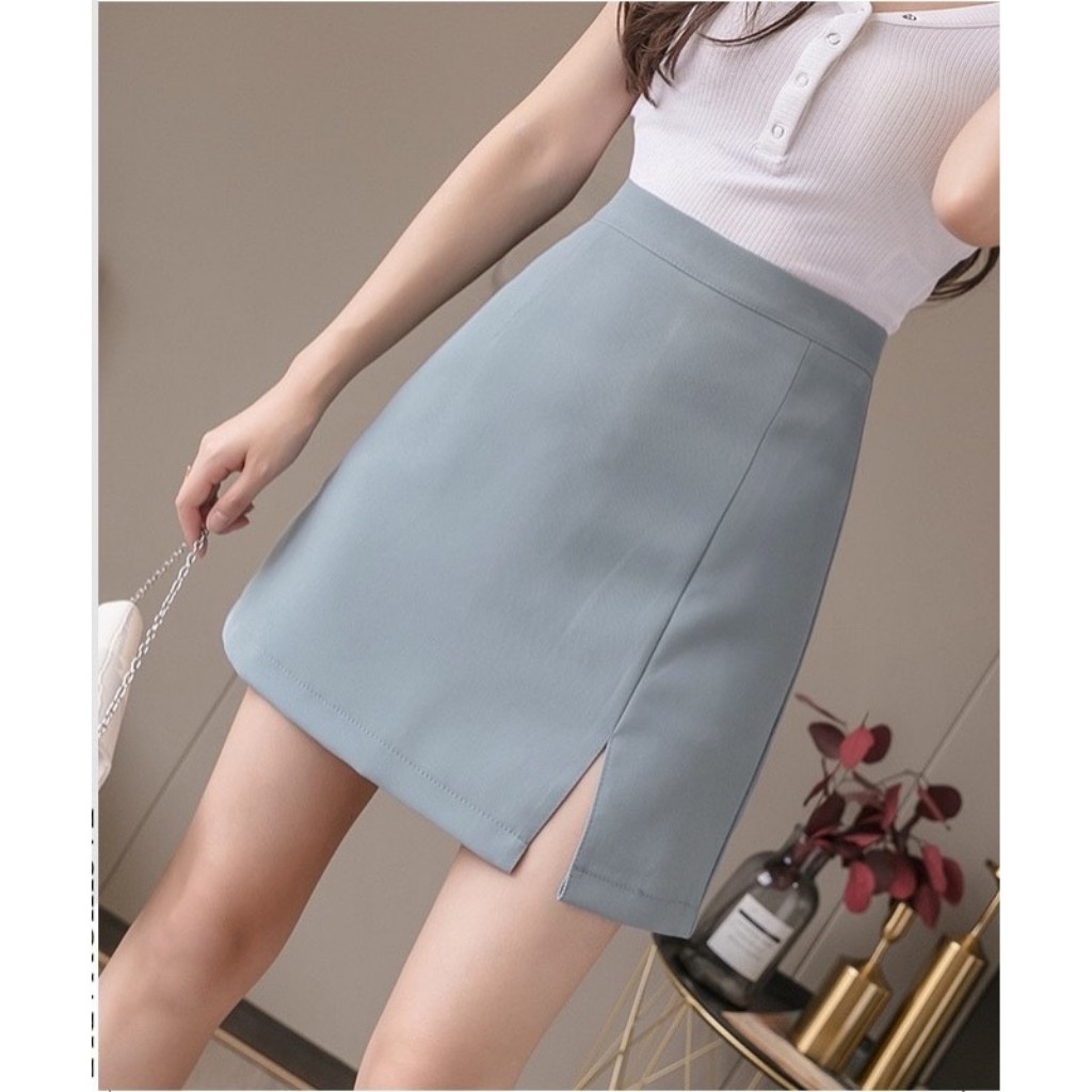 Chân Váy Chữ A Xẻ Đùi Có Lót Quần Bên Trong Chất Đẹp Loại 1 | BigBuy360 - bigbuy360.vn