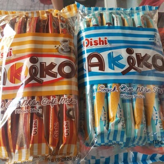 Bánh que oishi akiko nhân socola/nhân sữa 160g