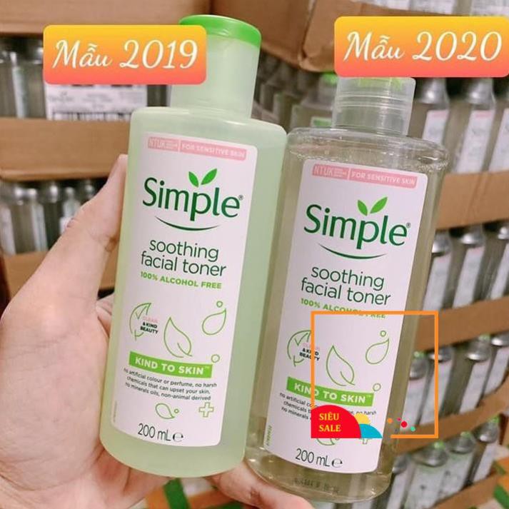 Nước Tẩy Trang Kiềm Dầu Simple Kind To Skin Micellar Cleansing Water 200ml