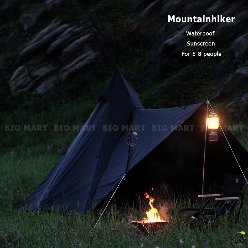 Lều cắm trại Mountainhiker - Lều du lịch phượt dã ngoại dành cho 4-6 người chống thấm nước chống tử ngoại - BIO227