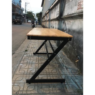 [Luxuryoffice] Bàn chân Z gỗ cao su sơn PU