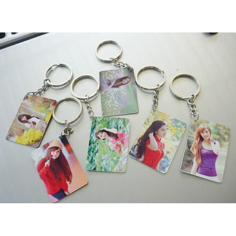 móc khóa mica in hình 2 mặt theo yêu cầu siêu đẹp