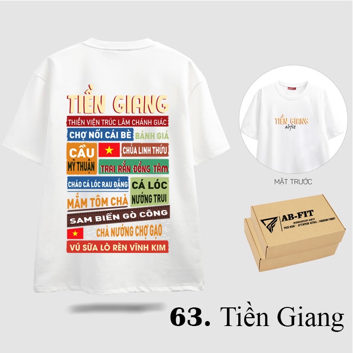 Áo thun nam nữ tay lỡ 63 Tiền Giang unisex áo phông ABFIT Hà Nội dáng form rộng tee basic đẹp