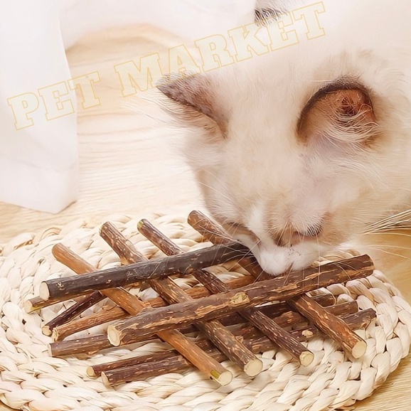 QUE GẶM CATNIP GỖ CHO MÈO-SNACK CHO MÈO GIẢM STRESS