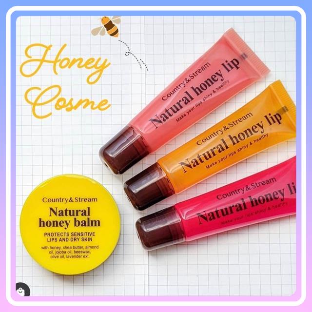 Son dưỡng môi có màu mật ong thiên nhiên Country &amp; Stream Natural Honey Lip non-silicone 10ml