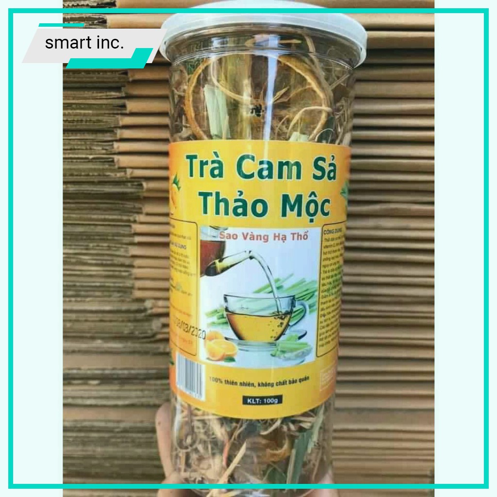 Trà Cam Sả Thảo Mộc Lá Dứa Sao Than 🍷SALEOFF🍷 Chè Detox Đồ Uống Vitamin C Mát Gan Thanh Nhiệt Giải Độc Người Lớn