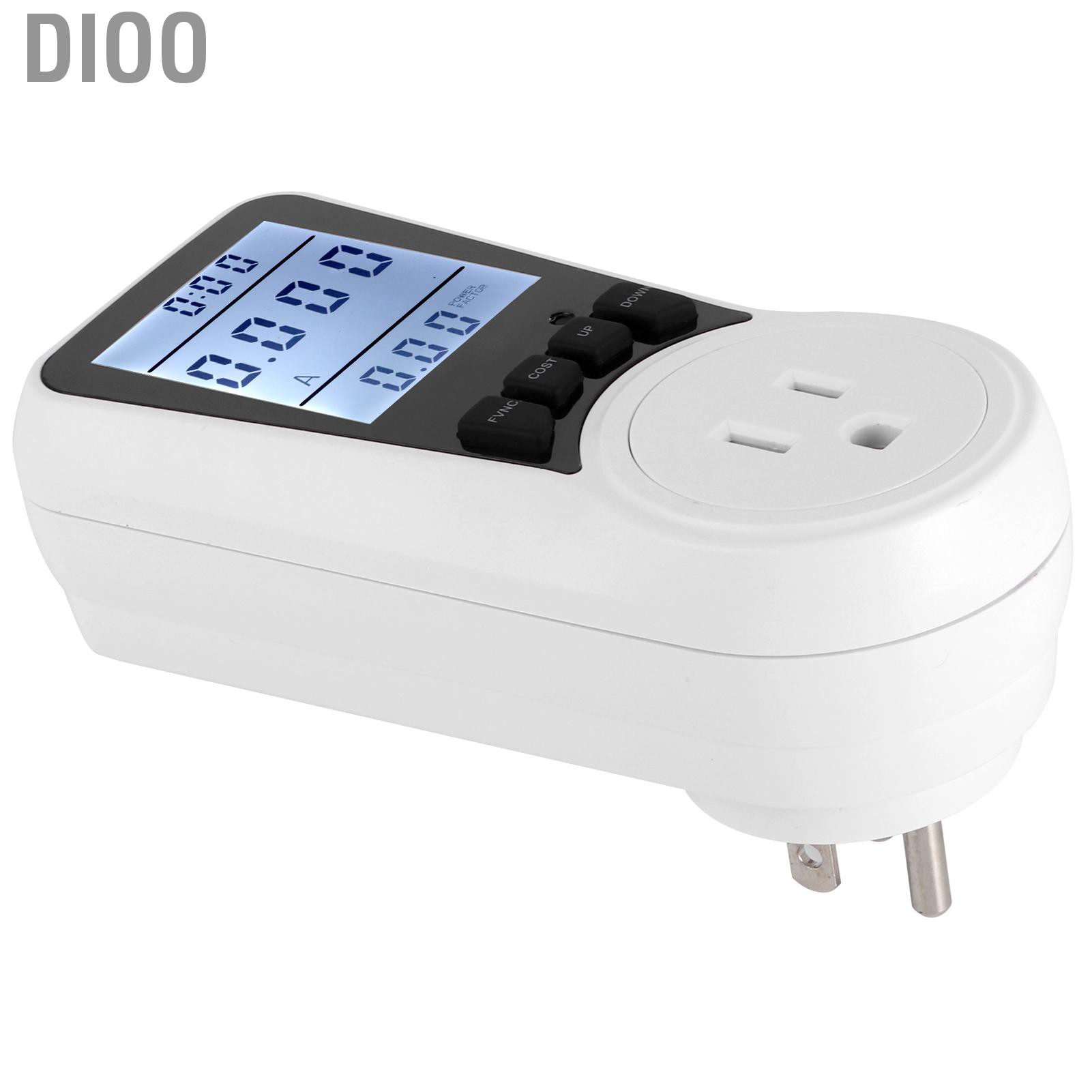 Dioo Energy Monitor KWh Intelligent Power Meter Plug Socket Electricity Usage