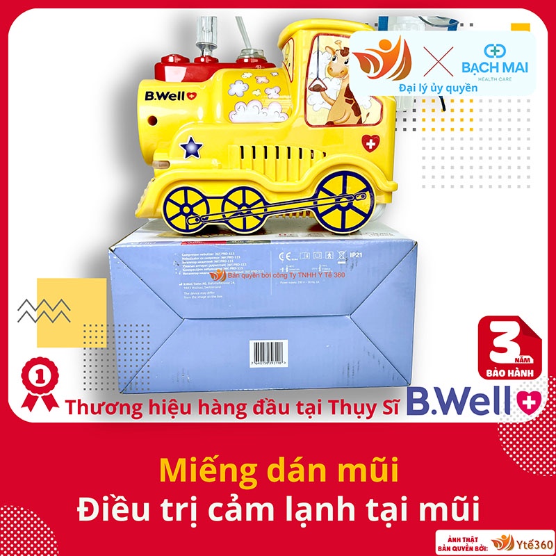 Máy khí dung xông mũi họng b well pro 115 sản xuất tại thụy sĩ bảo hành 3 - ảnh sản phẩm 5