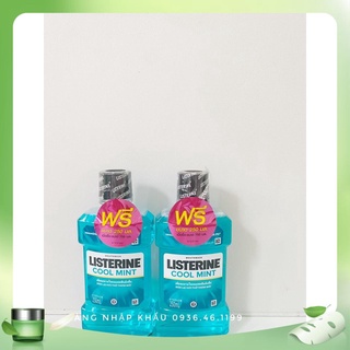 Combo 2 Súc miệng diệt khuẩn Listerine Cool Mint Thái Lan 250ml