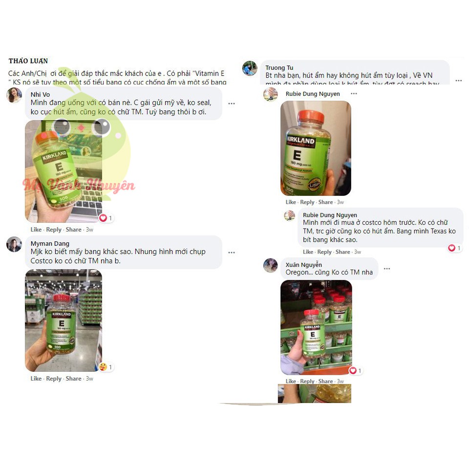 Vitamin E thiên nhiên Kirkland Signature 400 I.U, Mỹ (500v) | BigBuy360 - bigbuy360.vn