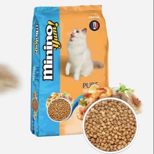 [CHÍNH HÃNG] THỨC ĂN MININO YUM CHO MÈO VỊ HẢI SẢN - GÓI 1.5KG