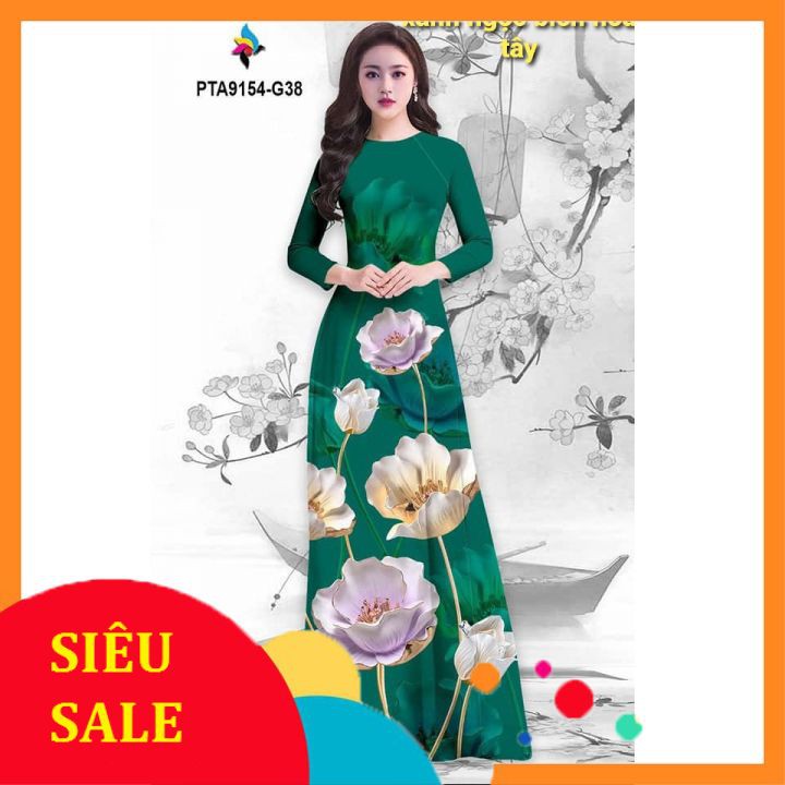 ÁO DÀI TRUYỀN THỐNG XẺ TÀ CHỮ A SIÊU ĐẸP