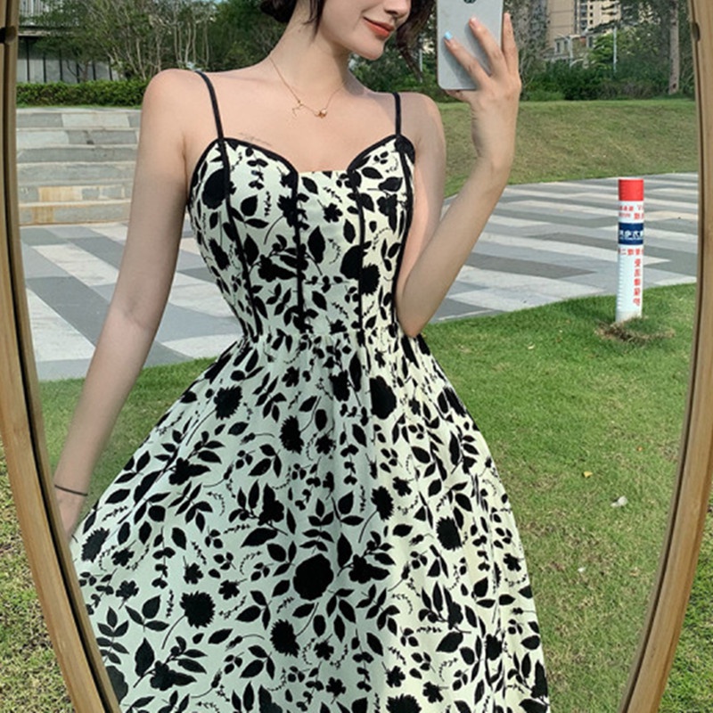 Đầm Dài Hai Dây Thời Trang Thanh Lịch Dễ Phối Đồ Cho Nữ