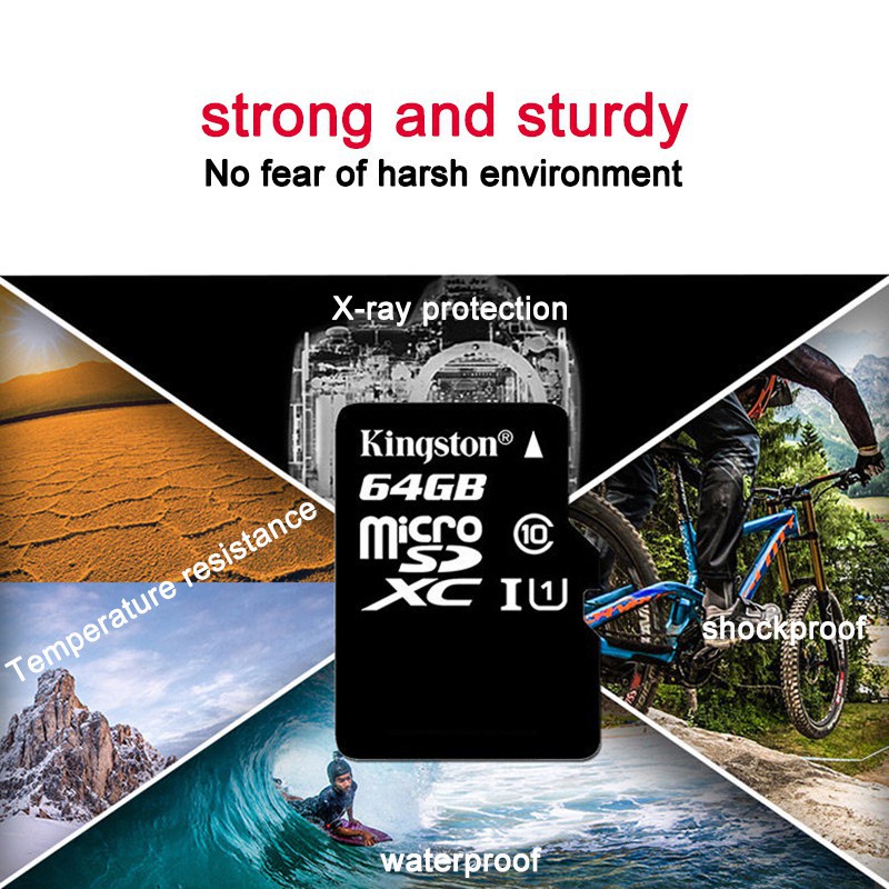 Thẻ Nhớ Kingston SD Class 10 100MB / s 16GB / 32GB / 64GB / 128GB / 256GB / 512GB / 1TB Cho Điện Thoại / Máy Ảnh