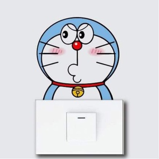[Chọn ngẫu nhiên] 2 hình decal dán ổ điện Doremon