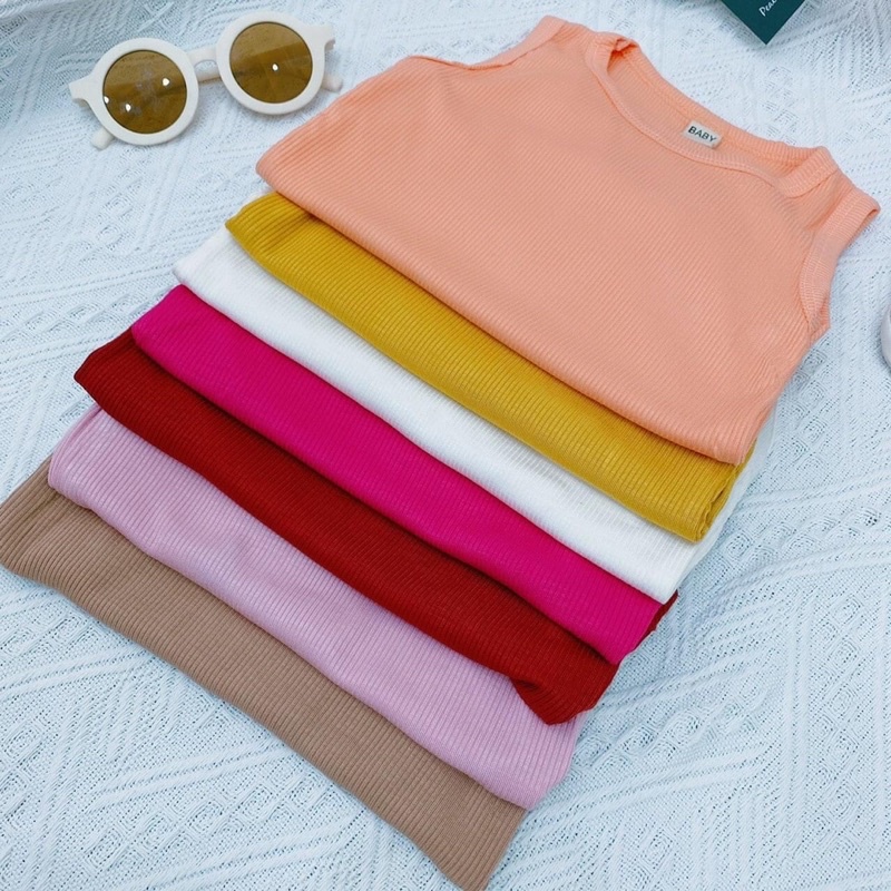 Bộ body chip Sát nách chất Tăm Lạnh siêu mềm mát bodysuit đồ liền thân quần áo sơ sinh cho bé 0-12M