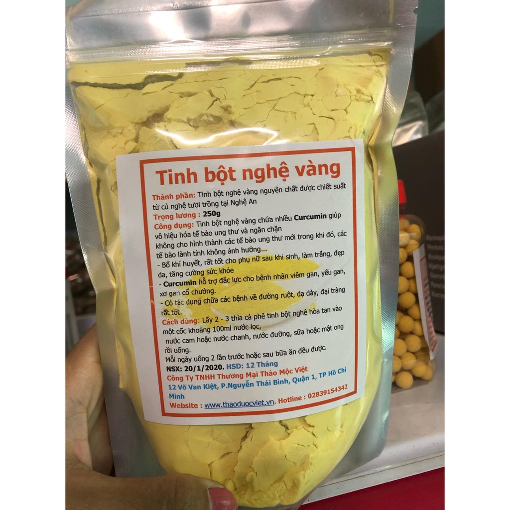 Mua 500g tinh bột nghệ vàng tặng ngay 500g bột chùm ngây