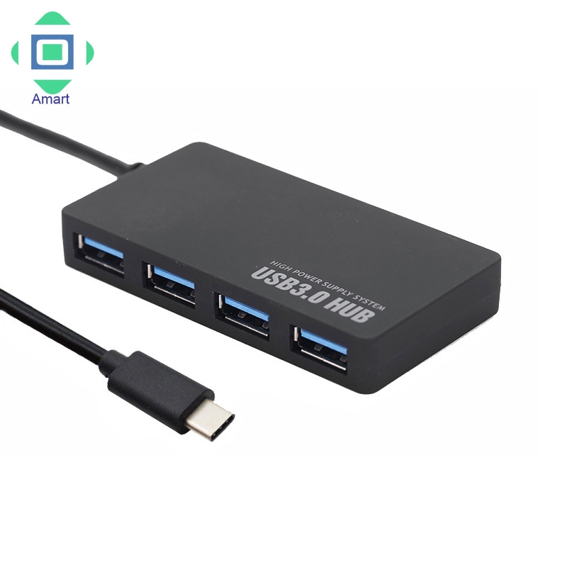 (Shop Amart) Thiết bị HUB kết nối sạc từ cổng type C sang 4 cổng USB 3.1