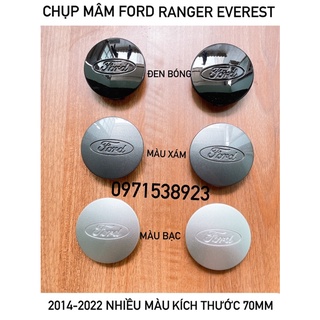 4 chụp mâm ford ranger everest kích thước 70mm cao cấp giá rẻ