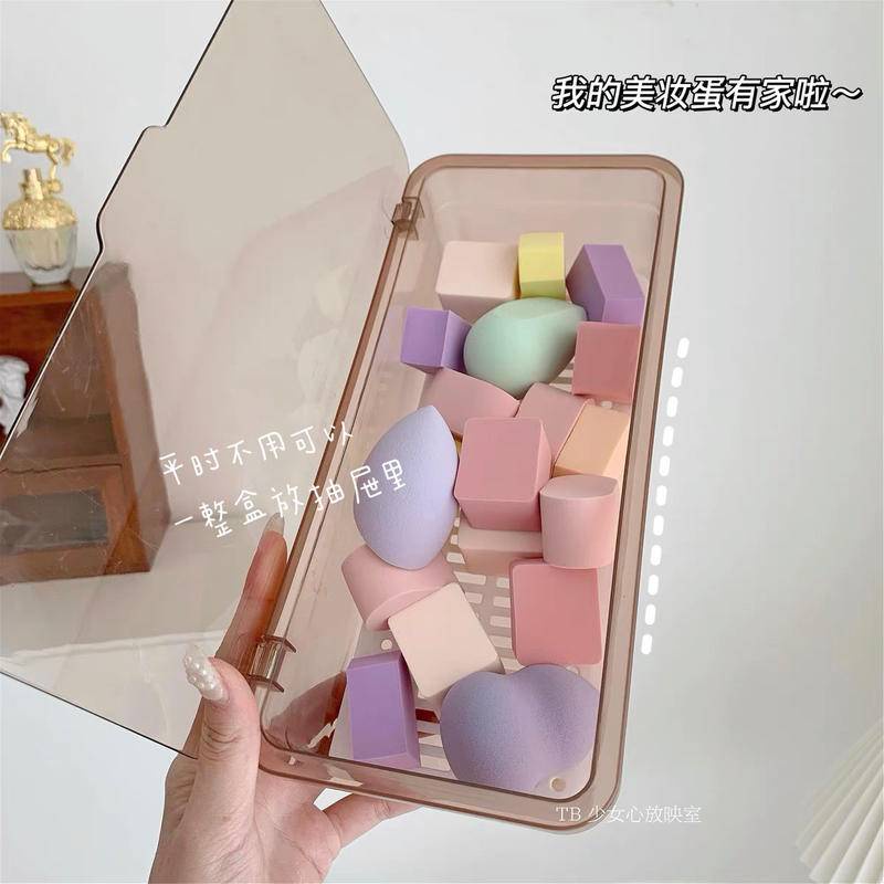 Hộp đựng mỹ phẩm để bàn chống bụi cỡ lớn có ngăn kéo tiện lợi