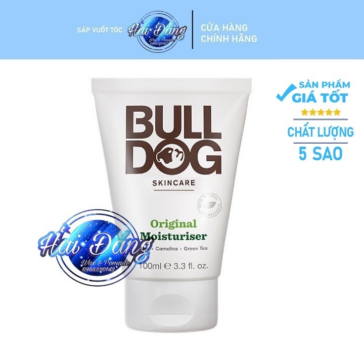 [ Chính Hãng UK ] Kem Dưỡng Ẩm Cho Da Thường , Khô Bulldog Original Moisturiser - Dành cho da Nam