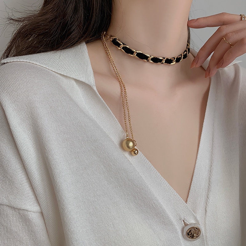 Vòng cổ Sợi Xích 2022 Phong Cách Hip-hop Sang Trọng Cho Nữ