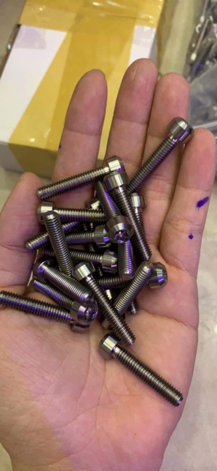 [ RẺ NHẤT SHOPEE ]  Sỉ ốc titanium GR5 Phôi trắng M6*10 - 6*15 - 6*20 đầu dù to DoChoiXeMay