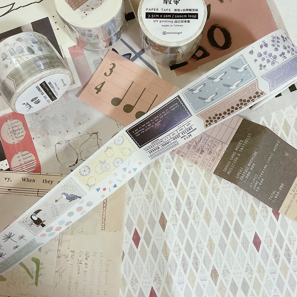 Meo.hime 𓃠 Hãng Starlululu - Băng dán washi tape dải ruy băng dễ thương