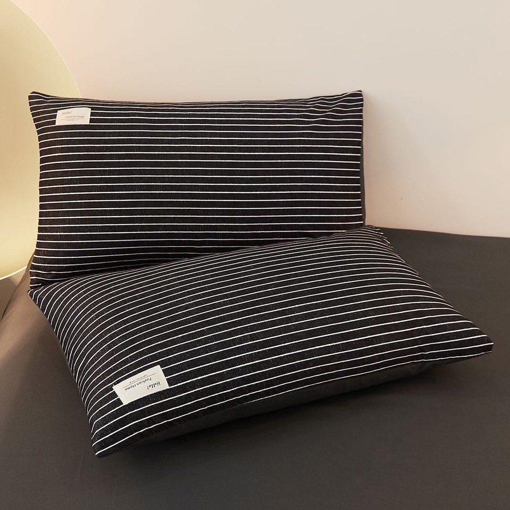 Bộ Chăn Ga Giường TiCi Kẻ Aplimart Phong Cách Hàn Quốc - Set 4 Món Cotton Tici Free Bo Chun | BigBuy360 - bigbuy360.vn