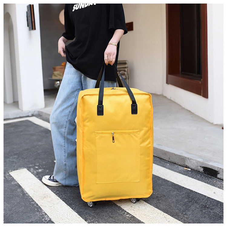 Túi Mua Sắm Di Động Sức Chứa Lớn Có Bánh Xe Kéo Mới Di Động Có Thể Gập Lại Không Áp Lực Cao Chống Bụi Bẩn Chống Rơi Thời Trang Đẹp Mắt Có Thể Kéo Lên Được