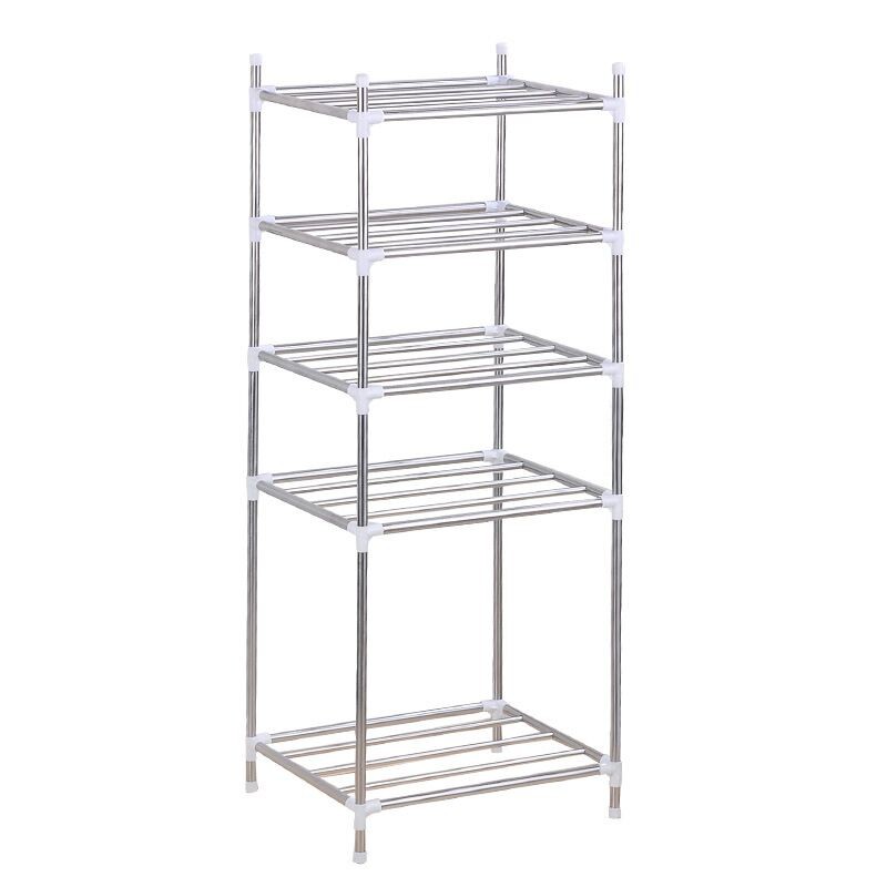 Giá Để Đồ Dùng Nhà Bếp 5 Tầng Bằng Thép Không Gỉ 6 Móc | BigBuy360 - bigbuy360.vn