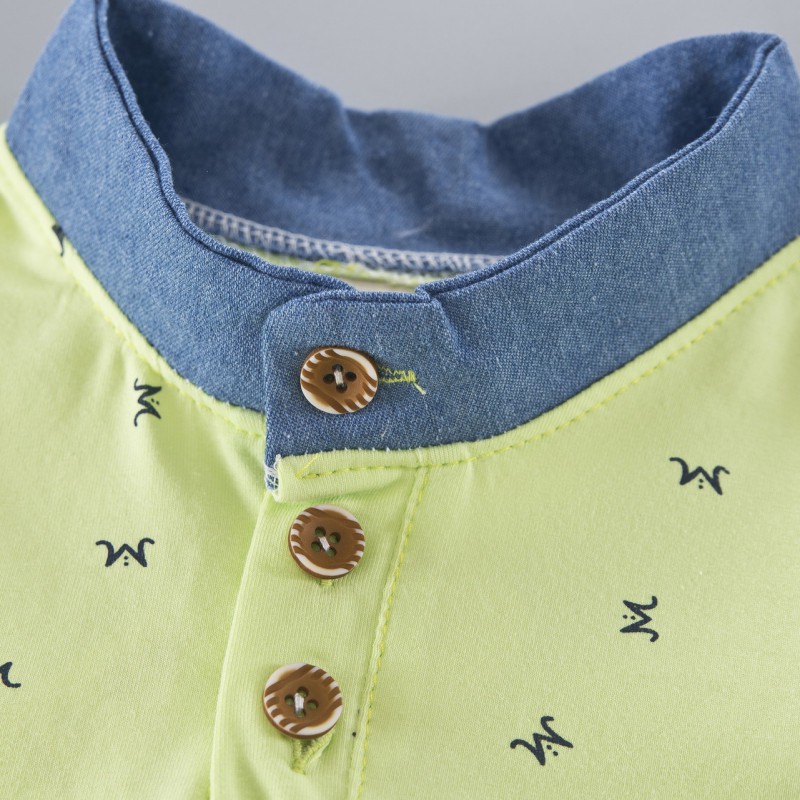 Bộ áo thun tay ngắn + quần jean lửng phong cách đáng yêu dành cho bé
