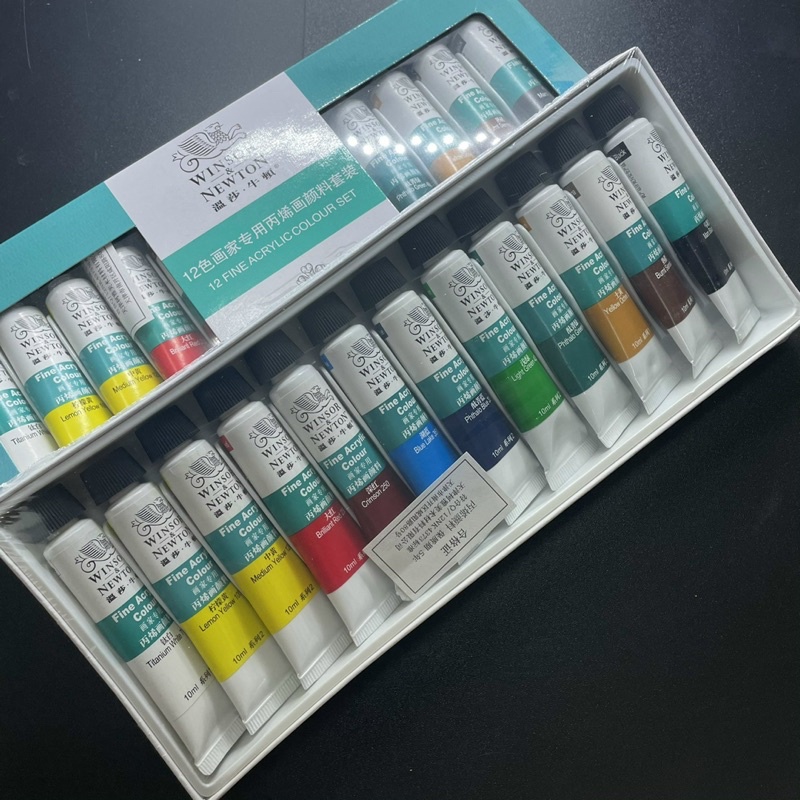 Màu Vẽ Cọ Bản 3D làm nail ( Set 12Tip )