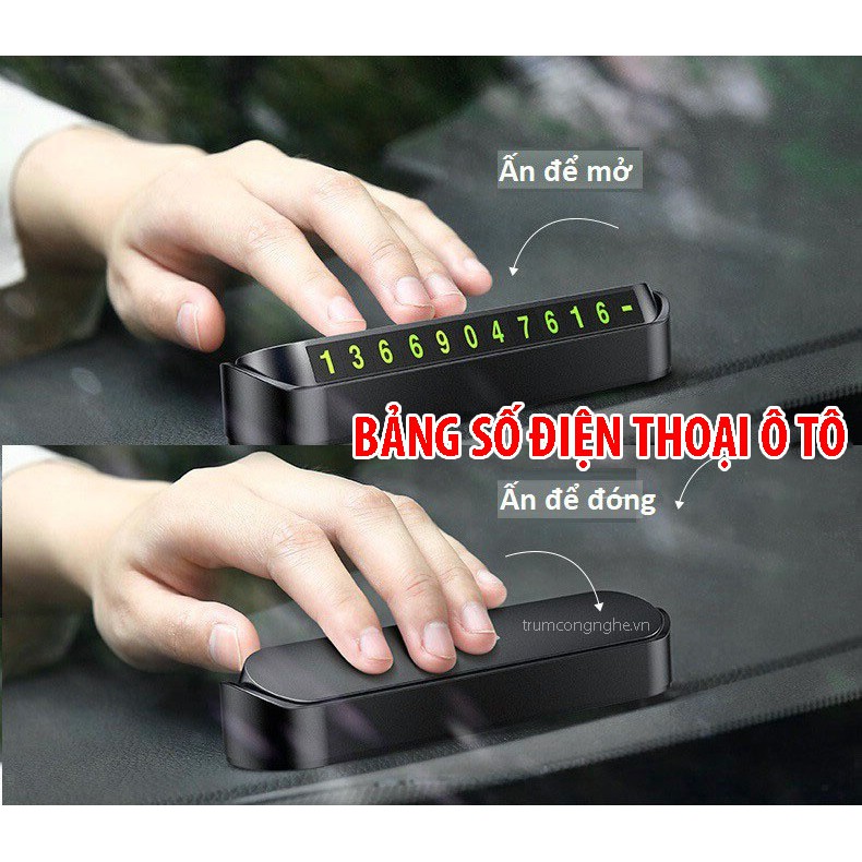 Bảng Số Điện Thoại Ô TÔ - Bảng ghi SĐT gắn taplo khi đỗ xe