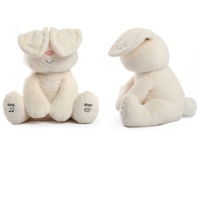 Thỏ bông phát nhạc ú oà cao cấp  Bunny Peek-A-Boo